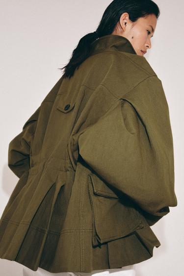 ZW COLLECTION POCKET JACKET - Khaki by Zara