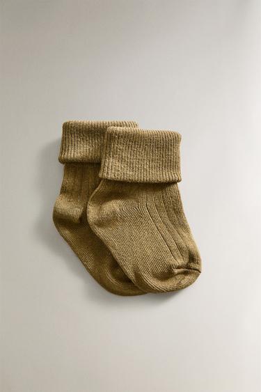 CHAUSSETTES BÉBÉ MULTICOLORES (LOT DE 4) - VERT de Zara - Image 1