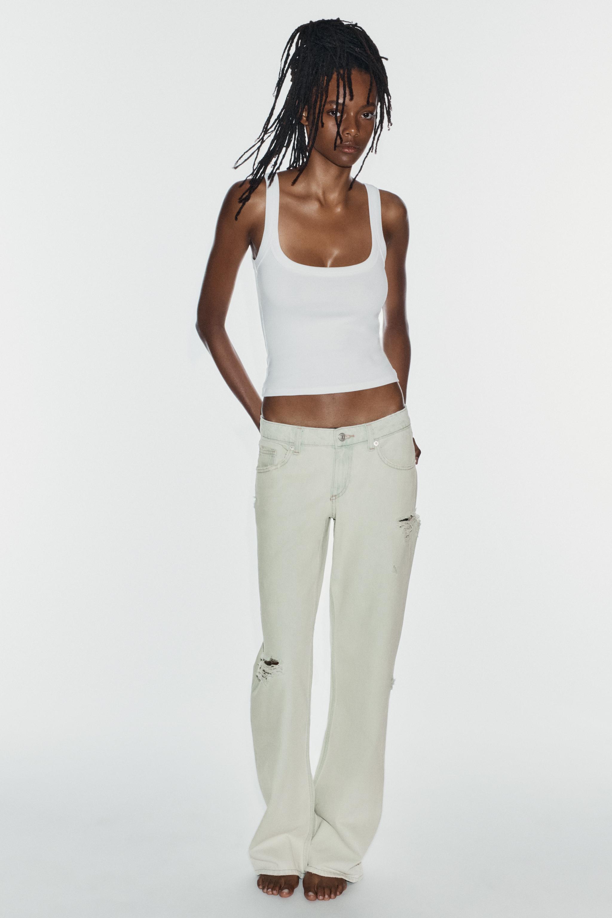 JEAN TRF WIDE LEG TAILLE BASSE