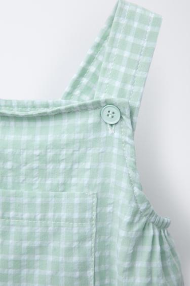 GINGHAM CHECK JUMPSUIT - Sea green by Zara - Image 2