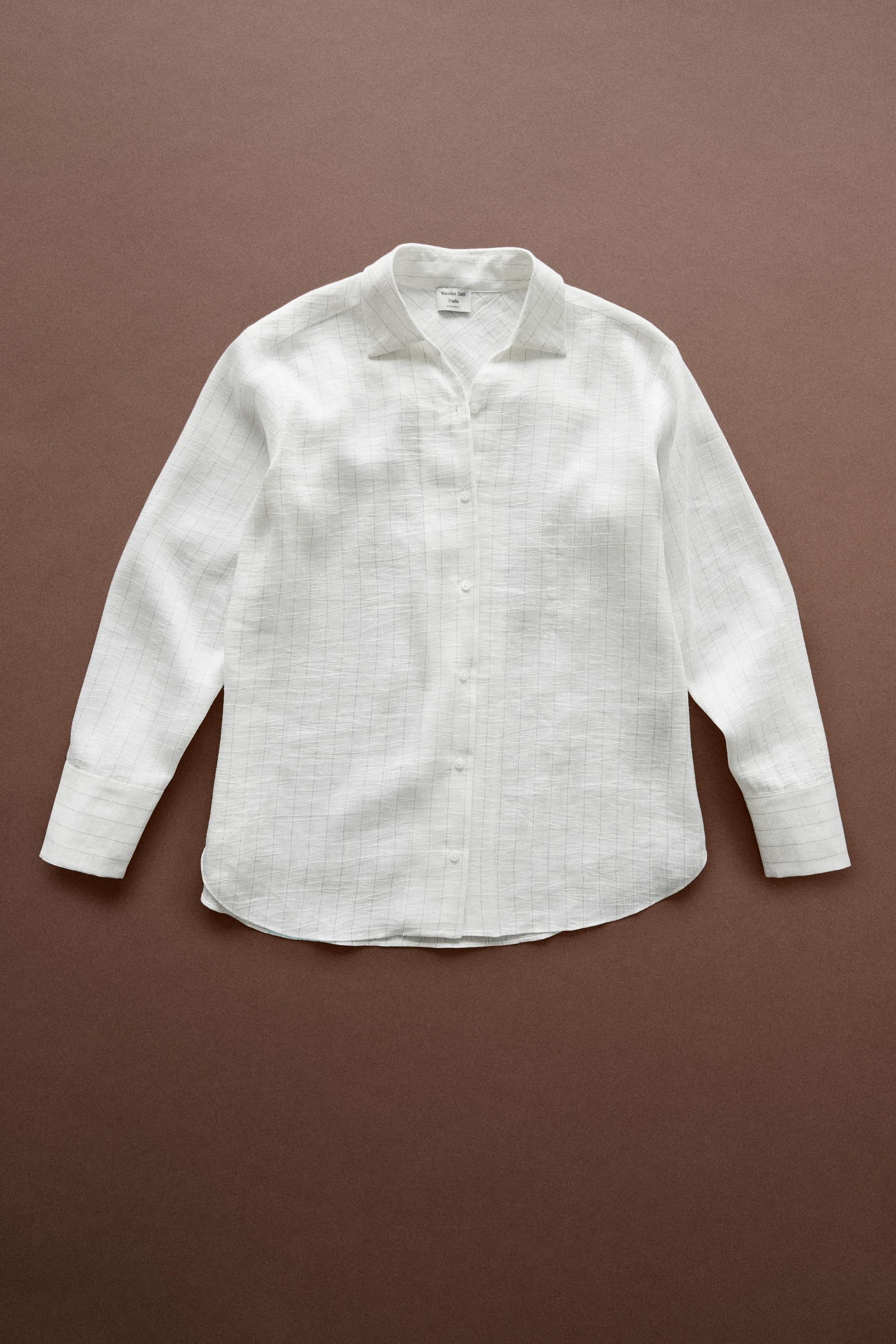 Striped flowing shirt - STUDIO — Ecru