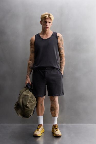 JOGGER BERMUDA SHORTS - Black by Zara - Image 0