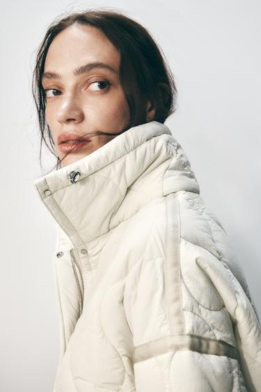 CAZADORA ACOLCHADA WATER REPELLENT ZW COLLECTION - Crudo de Zara