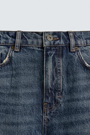 STRAIGHT ANKLE FIT JEANS - Mid-blue by Zara - Image 7