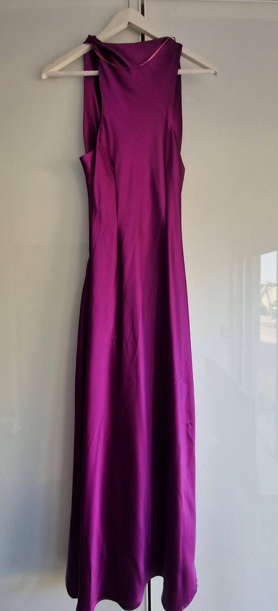 SATIN MIDI DRESS - Image 4