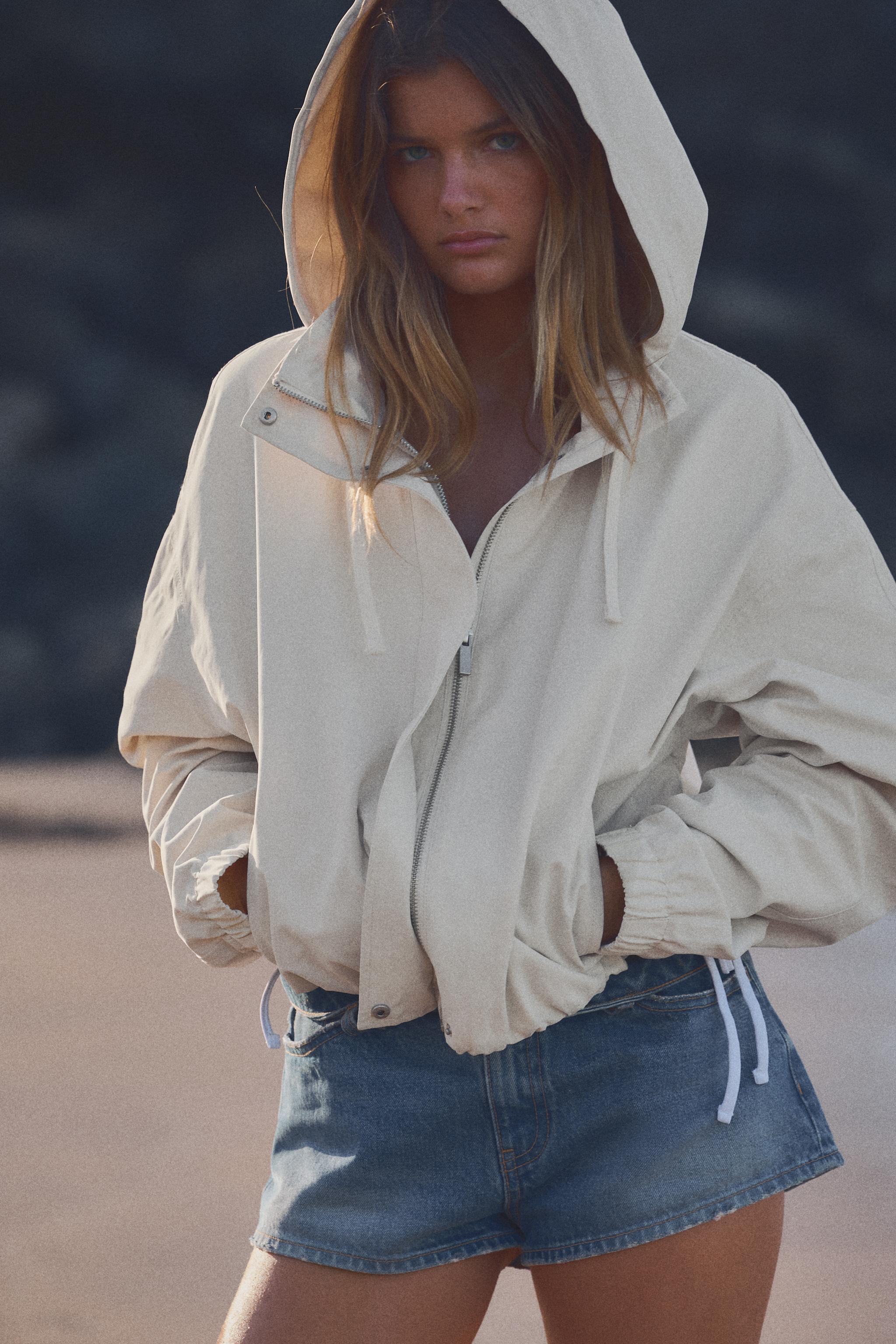 ストリート ホワイト（白）系 ZARA(ザラ) アウター(レディース