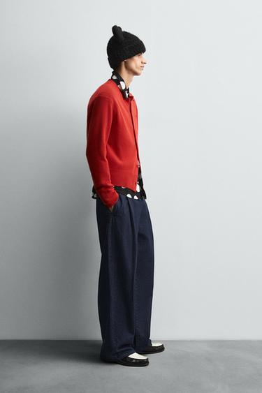 MINNIE MOUSE PATCH CARDIGAN HARRY LAMBERT FOR ZARA X DISNEY - Red by Zara - Image 3