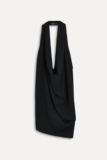DRAPED HALTER TOP 50TH ANNIVERSARY - Black by Zara - Image 1