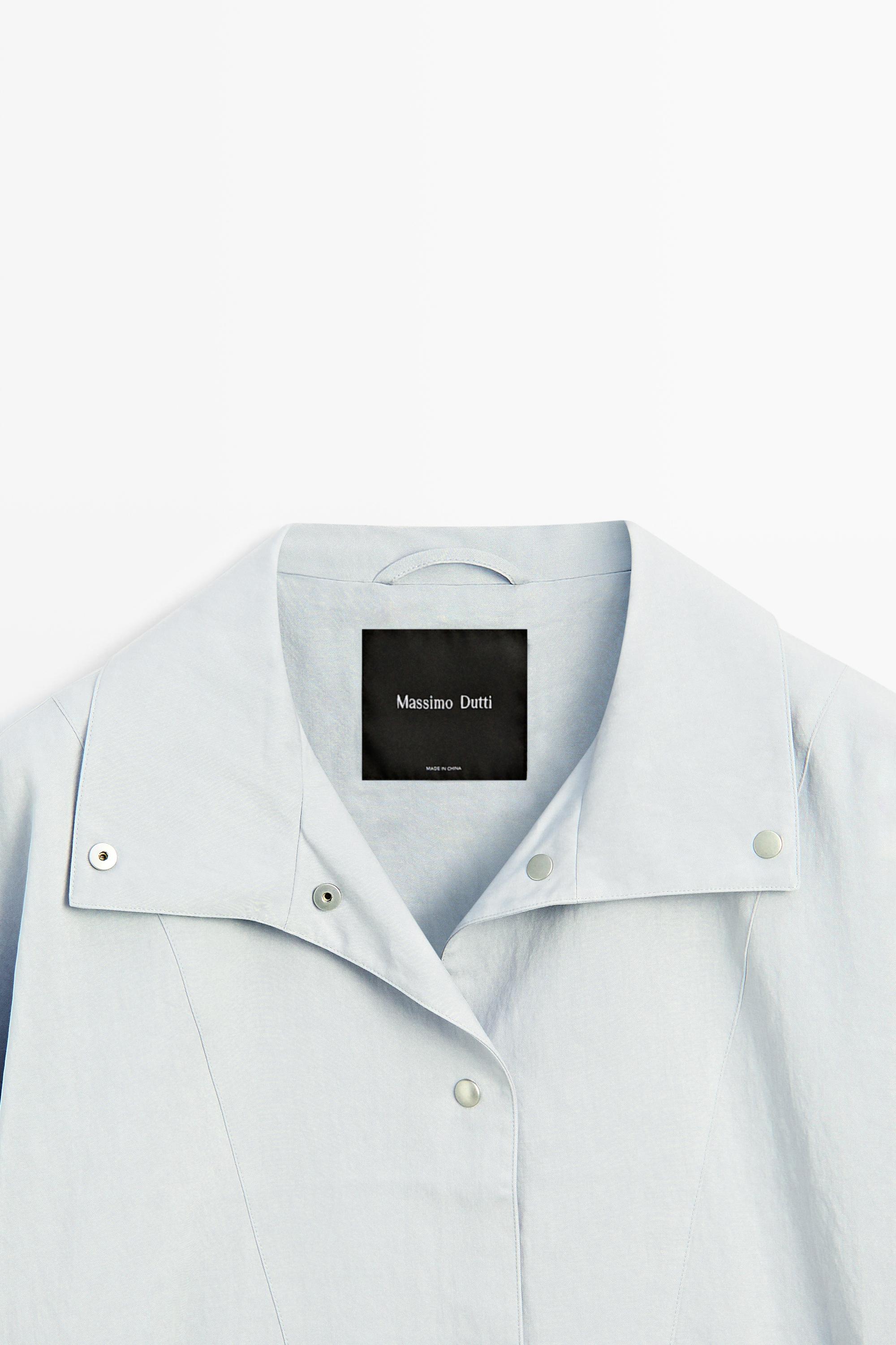 High collar bomber jacket with pocket details
