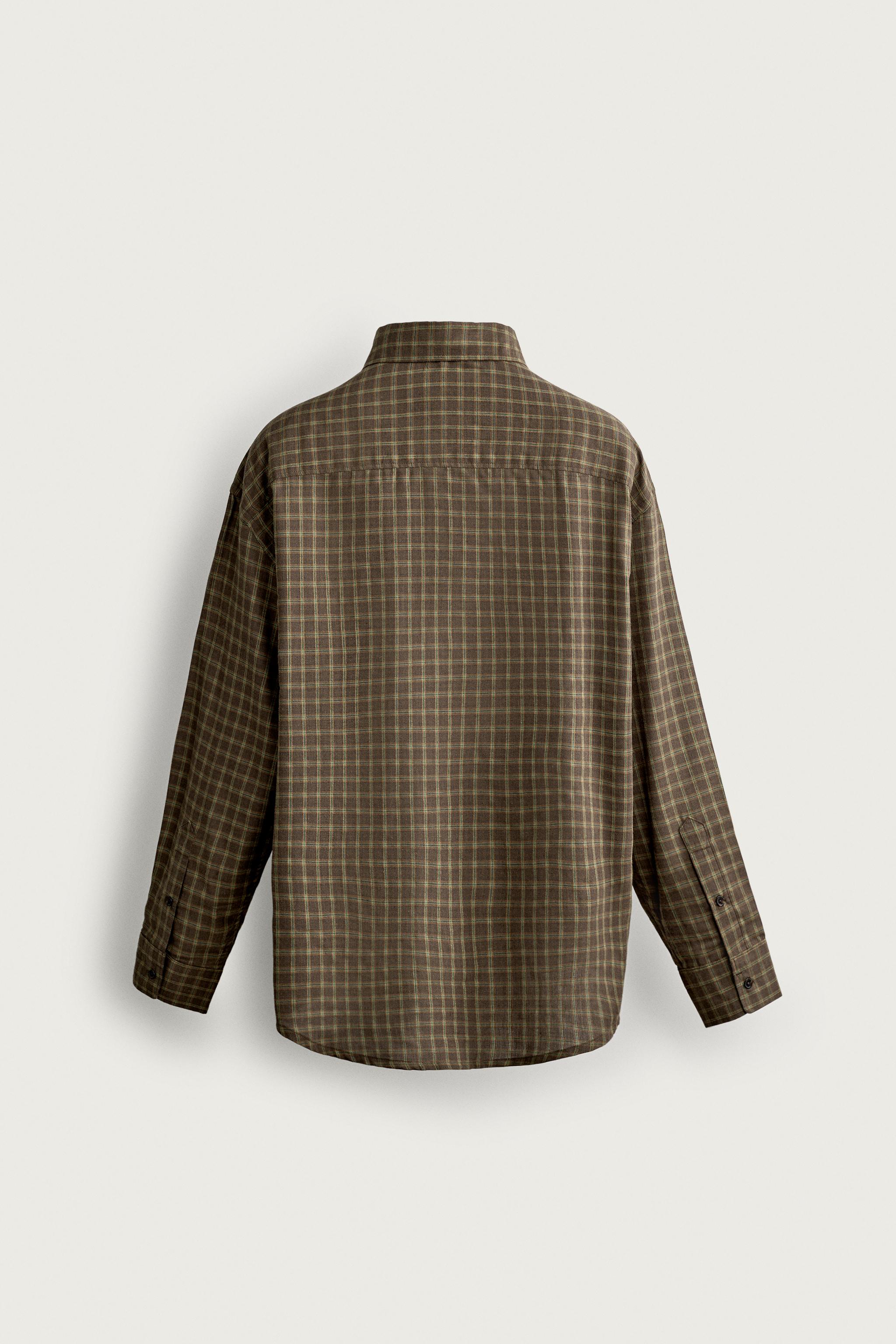 CHEMISE COUPE DÉCONTRACTÉE À CARREAUX