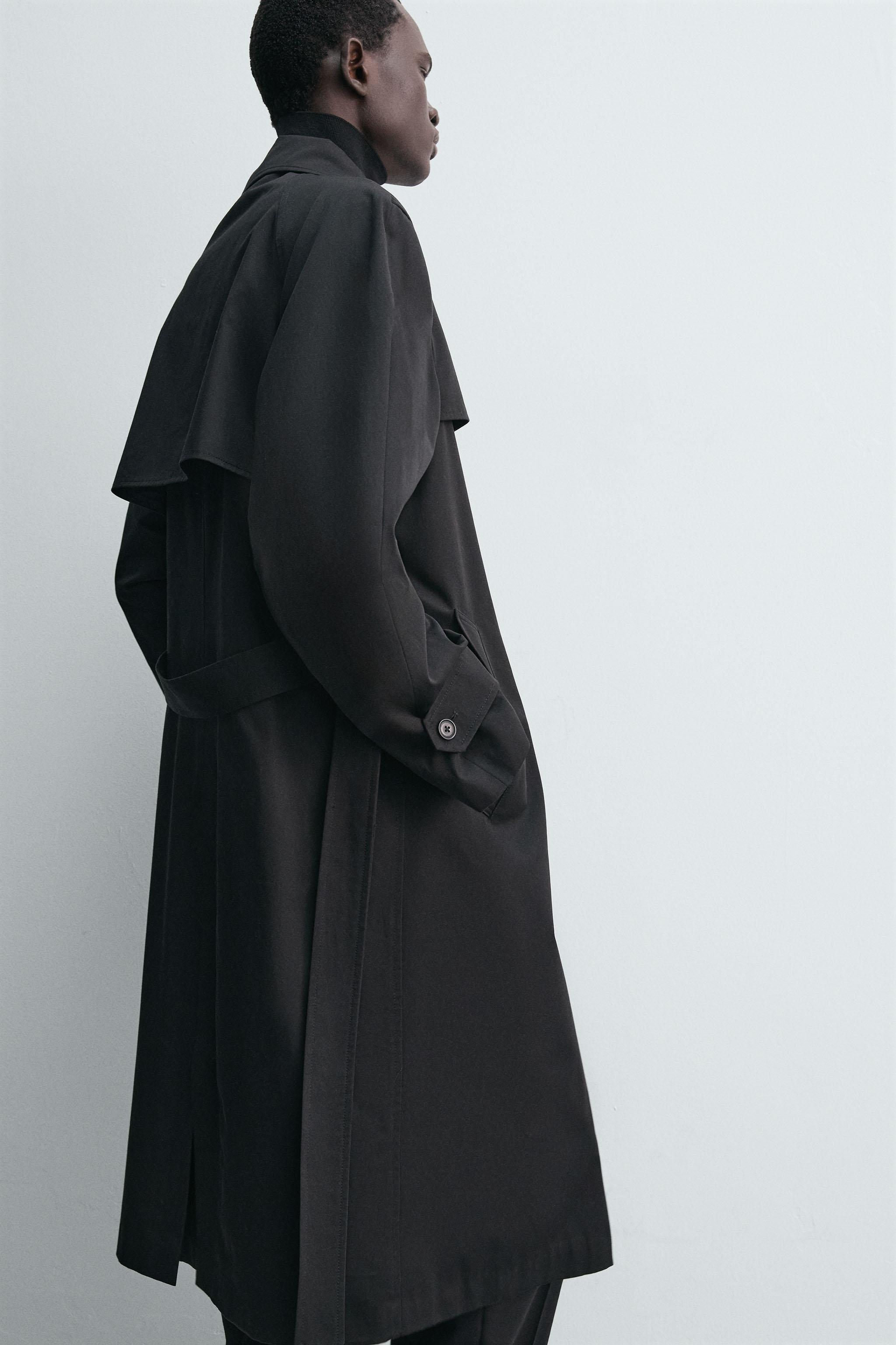 WATER REPELLENT MANTECO TRENCH COAT - Black | ZARA United States