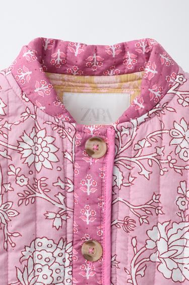 QUILTED PATCHWORK FLORAL JACKET - Pink by Zara - Image 2