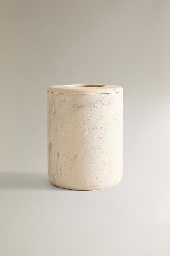 MARBLE-EFFECT BATHROOM BIN - Greys | ZARA Ireland