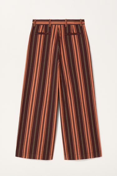 LIMITED EDITION STRIPED SUIT TROUSERS - Orange by Zara - Image 6