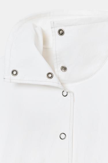 VESTE OVERSIZE AVEC COUTURES - Blanc de Zara - Image 6