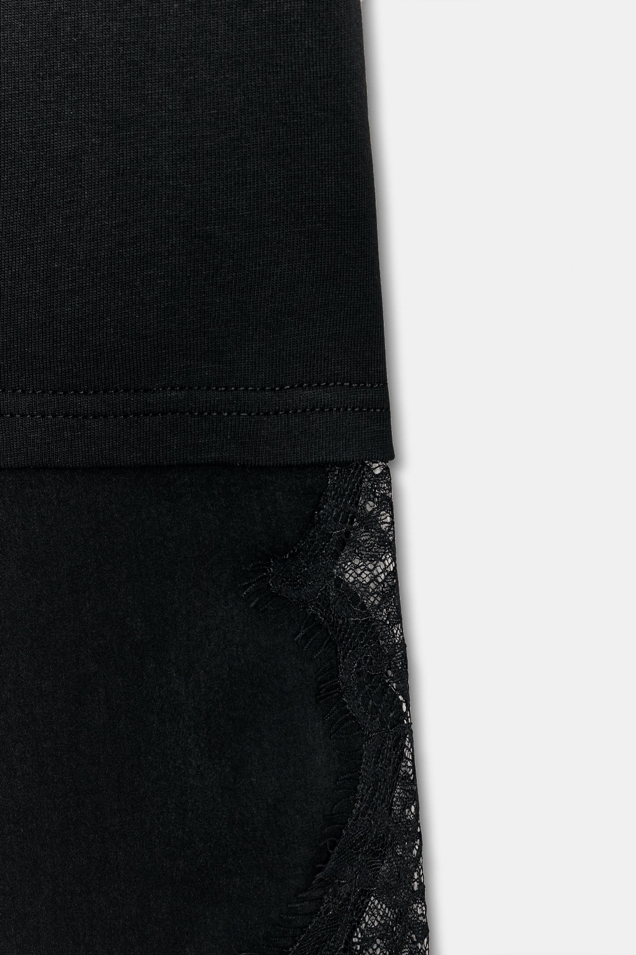 COMBINATION LACE T-SHIRT