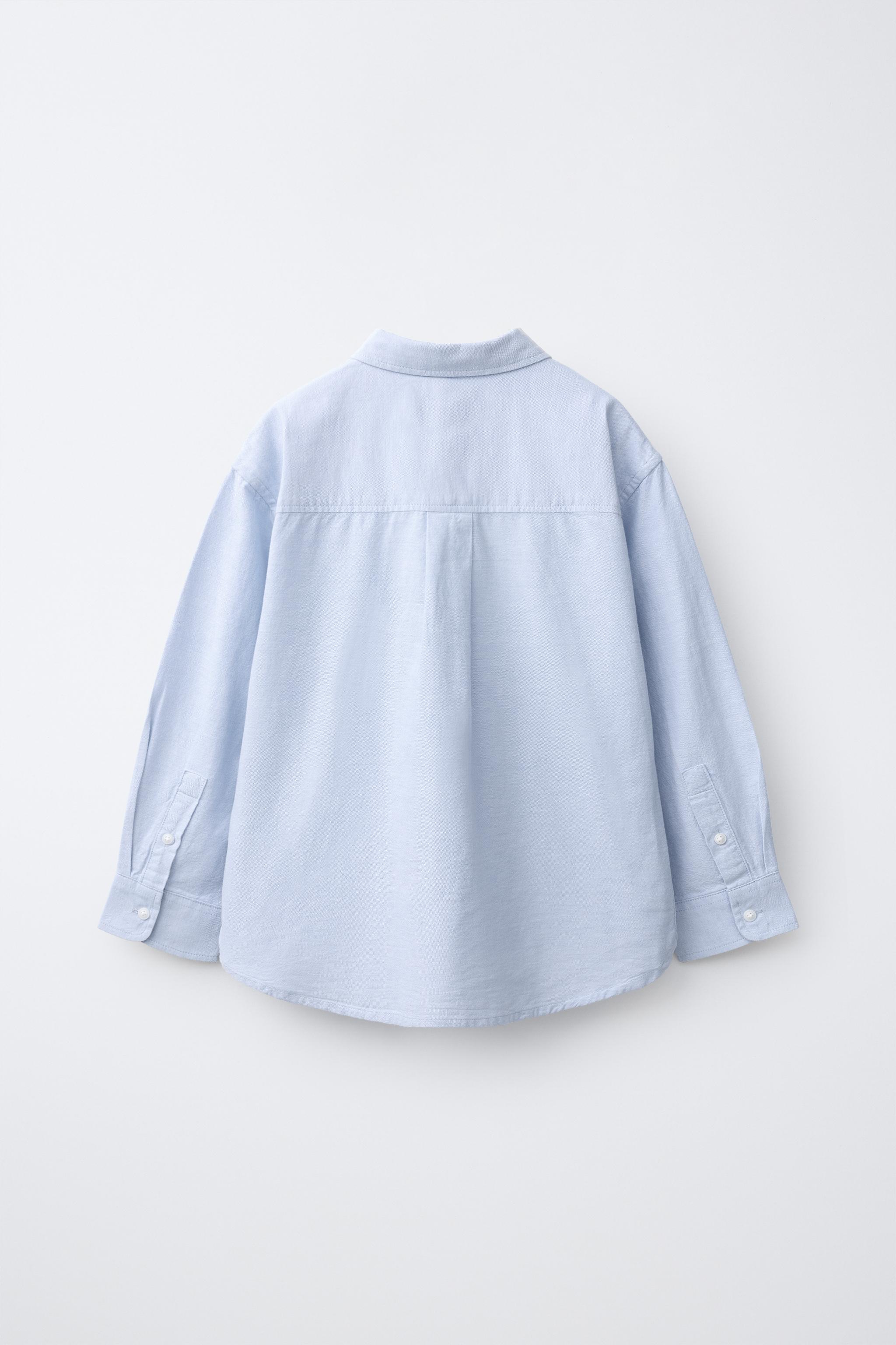 SOLID OXFORD SHIRT — Sky blue