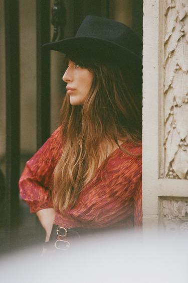 COWBOY WOOL HAT - Black by Zara - Image 0