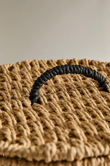 ROUND BASKET WITH LID - Light beige by Zara - Image 3