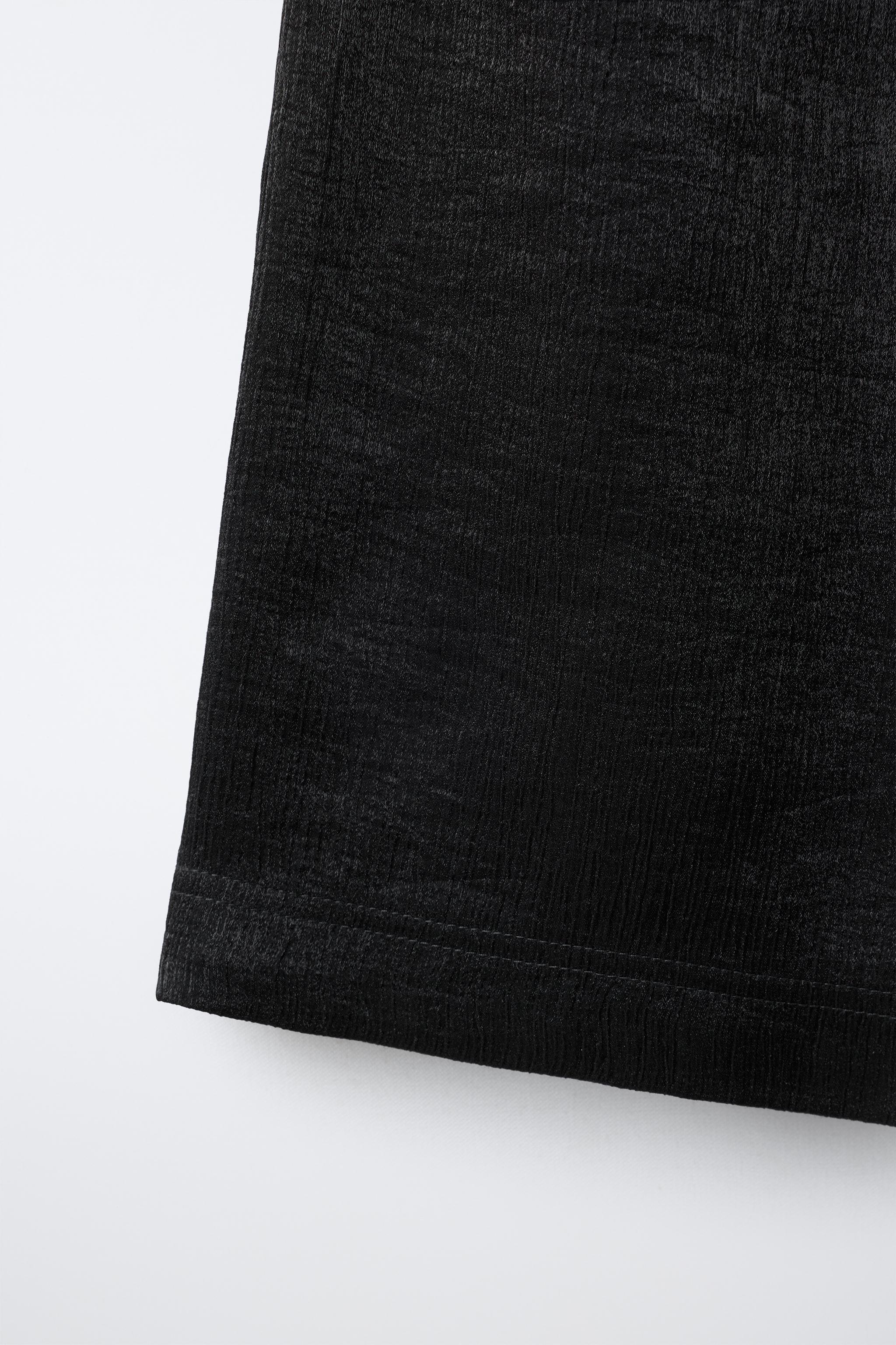PANTALON WIDE LEG TEXTURÉ