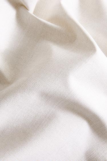 NAPPE COTON ENDUIT OVERLOCK - Écru de Zara - Image 3