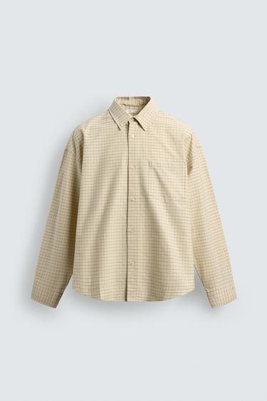 პერანგი OVERSIZED FIT OXFORD - Zara-ს Butter