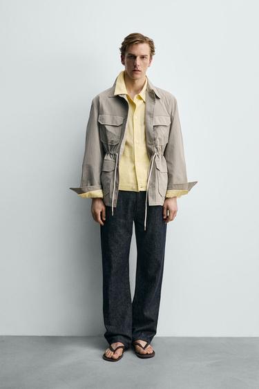 PARKA TÉCNICA LIXEIRA - Beixe claro de Zara - Imaxe 0