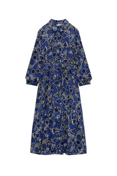 PRINTED SHIRT DRESS