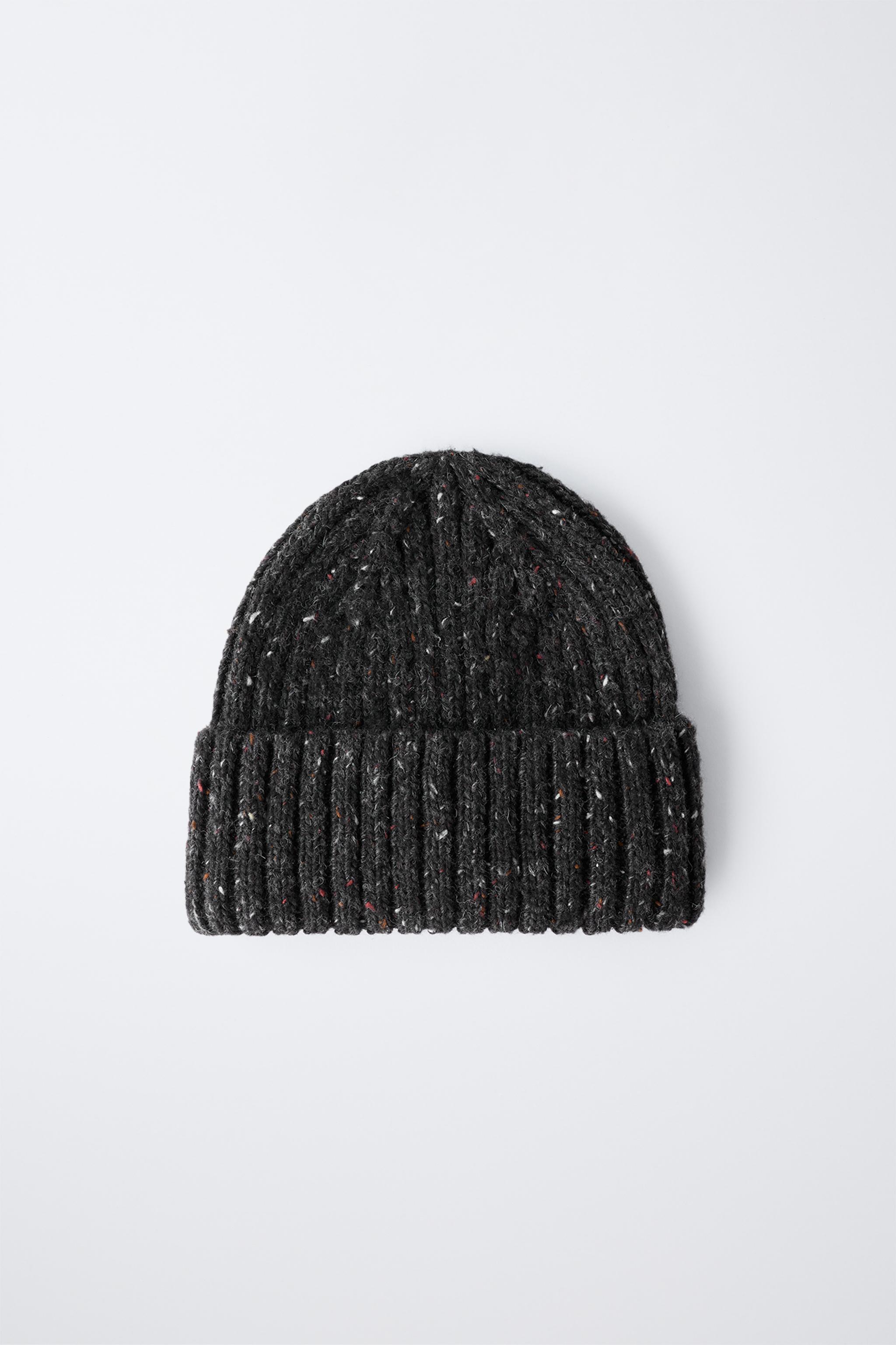 3-14 ANS/ BONNET EN MAILLE AVEC LAINE