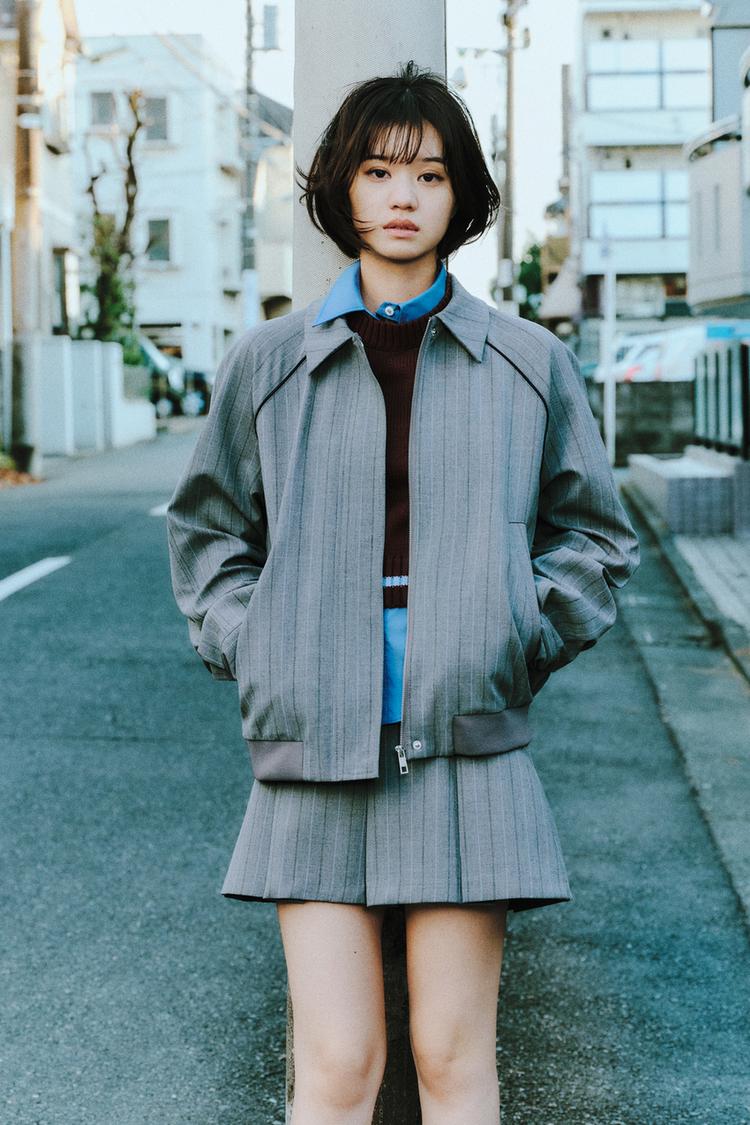 コントラストパイピングクロップド丈ニットセーター - ブラウン | ZARA  