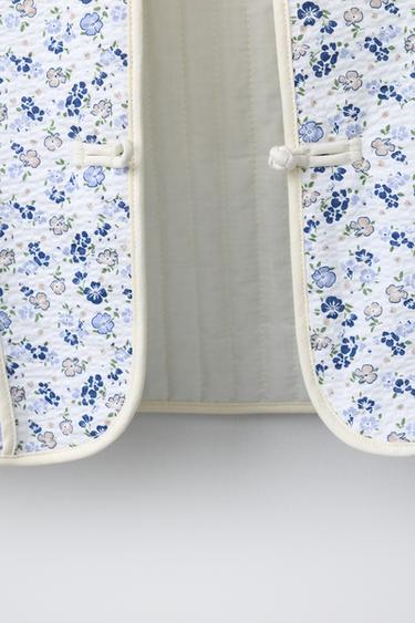 VESTE REMBOURRÉE PATCHWORK - Bleu / Blanc de Zara - Image 7