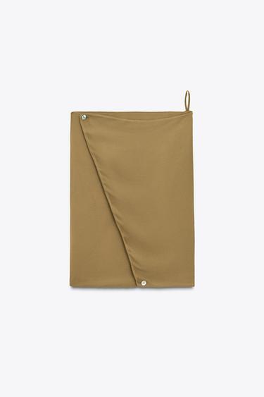 LIMITED EDITION DRAPED HALTERNECK MAXI DRESS - Olive green by Zara