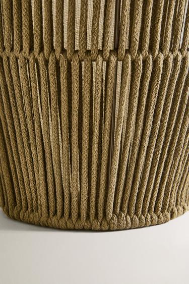BATHROOM BIN WITH COTTON LINING - Khaki by Zara - Image 4