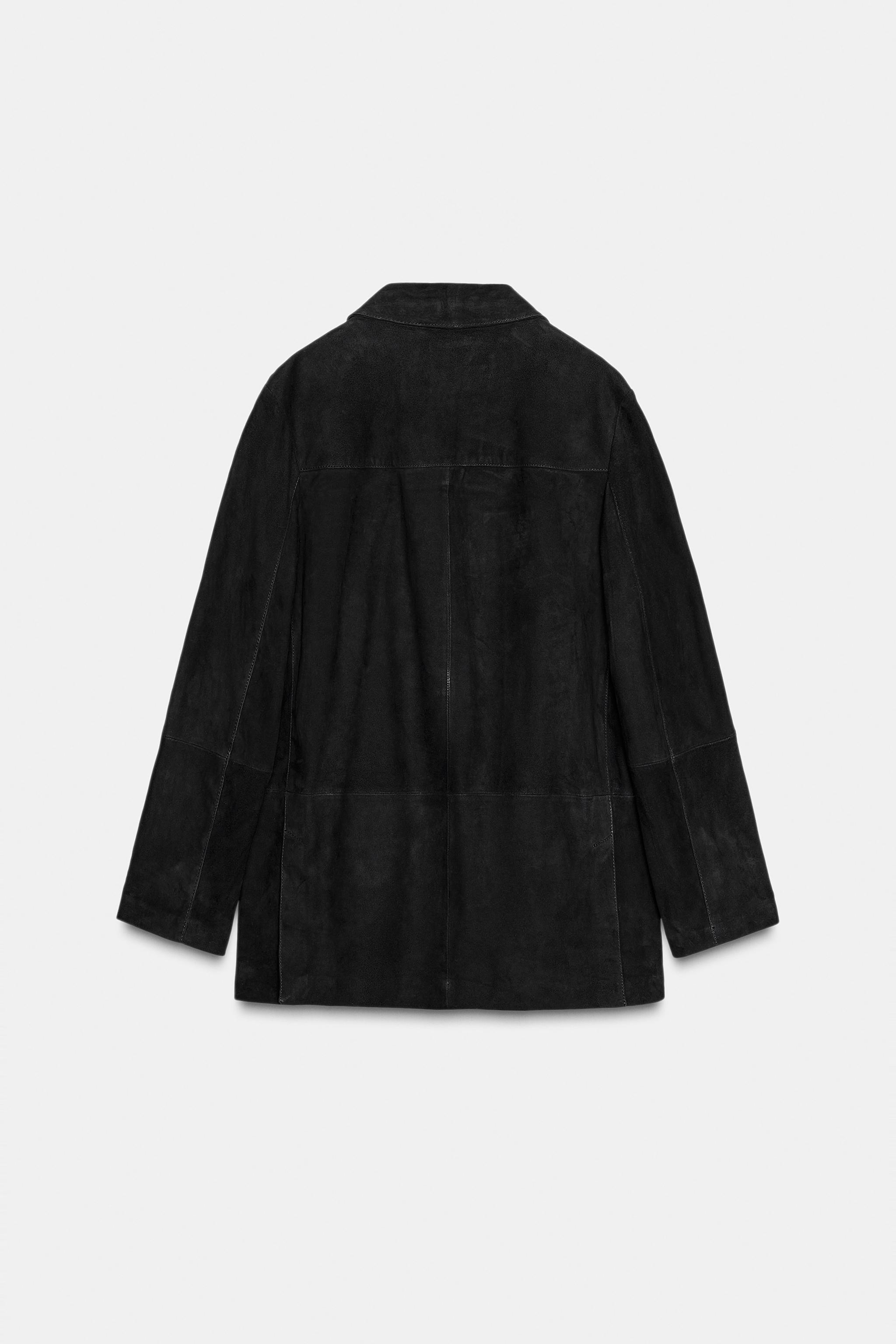 LIMITED EDITION ZW COLLECTION 100% SUEDE OVERSIZE BLAZER