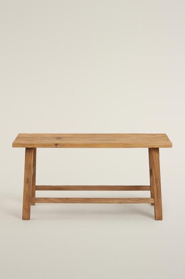 ELM WOOD BENCH — Light beige 2