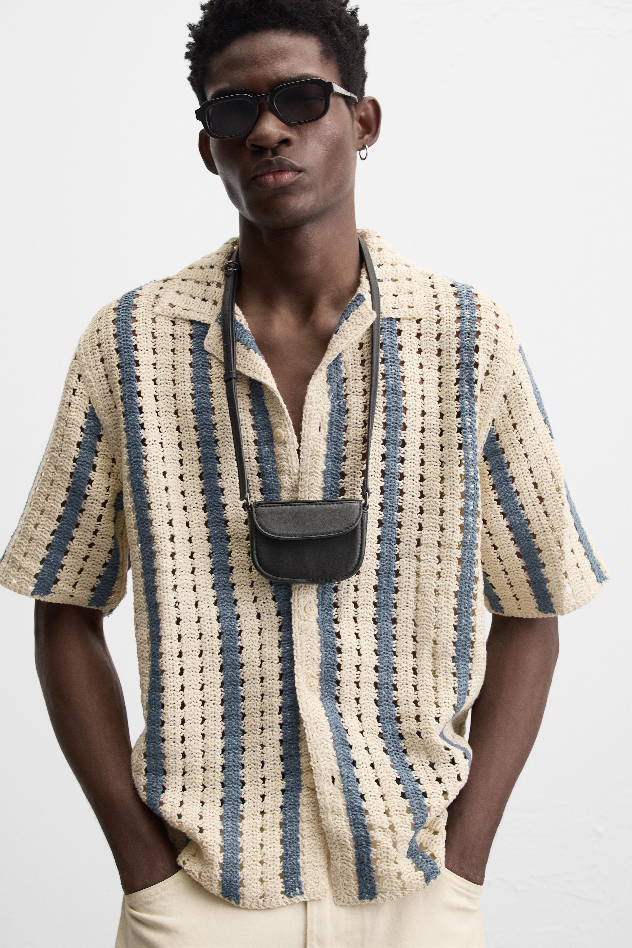 【ZARA】テクスチャー クロシェシャツ 7200/420/064 ZARA】テクスチャー クロシェシャツ 7200/420/064 (ZARA/シャツ