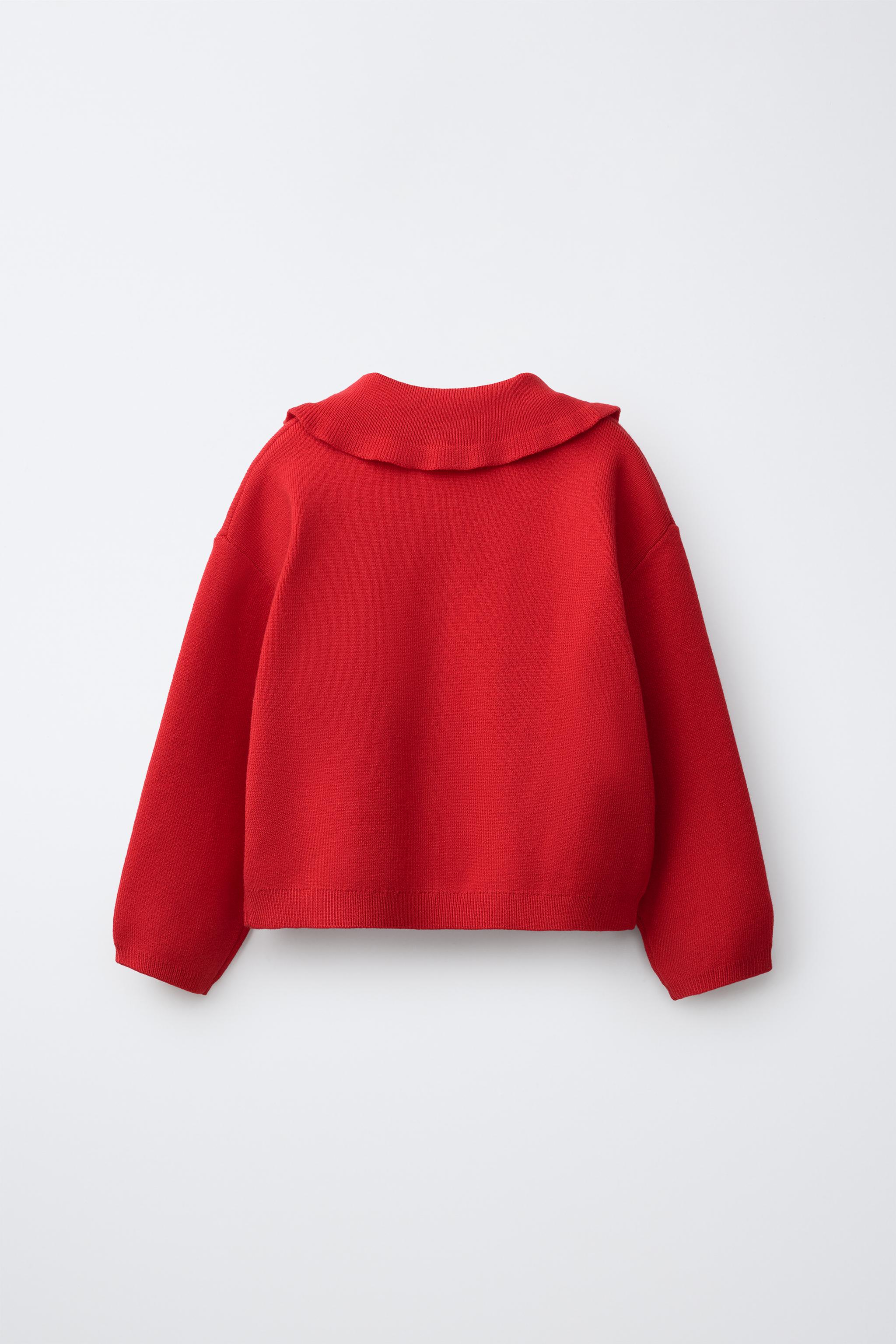 Детские кардиганы Zara RUFFLED PETER PAN COLLAR CARDIGAN — фото 2