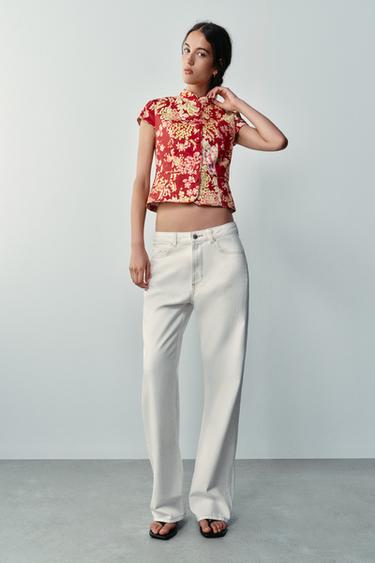 Oberteil mit Blumenmuster - Bunt von Zara - Bild 0