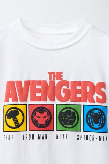 T-SHIRT EN RELIEF THE AVENGERS © MARVEL - Blanc de Zara - Image 2