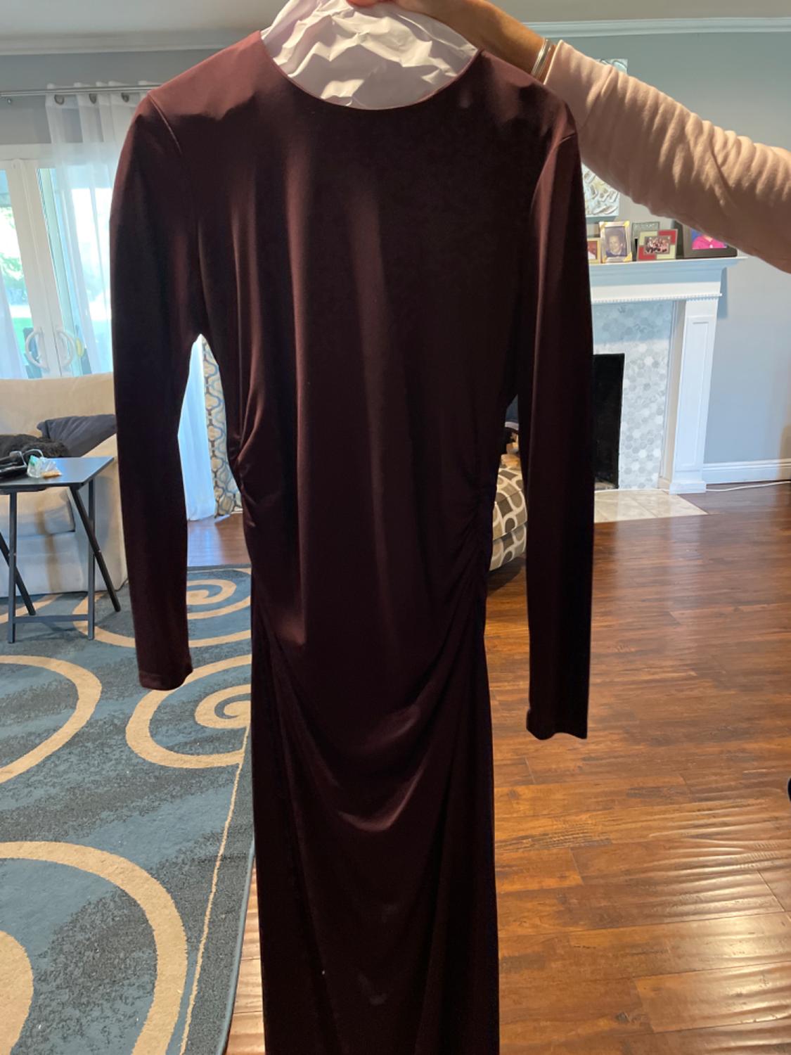 GATHERED MIDI DRESS - Image 6