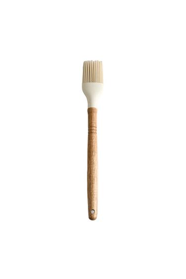Zara SILICONE AND WOOD BRUSH - 奶油色