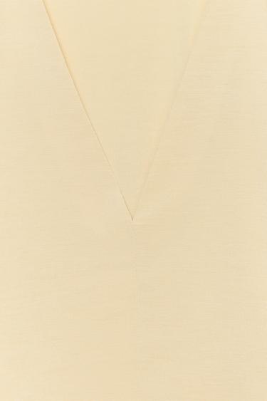 FLOWING V-NECK TOP - Yellow by Zara - Image 9