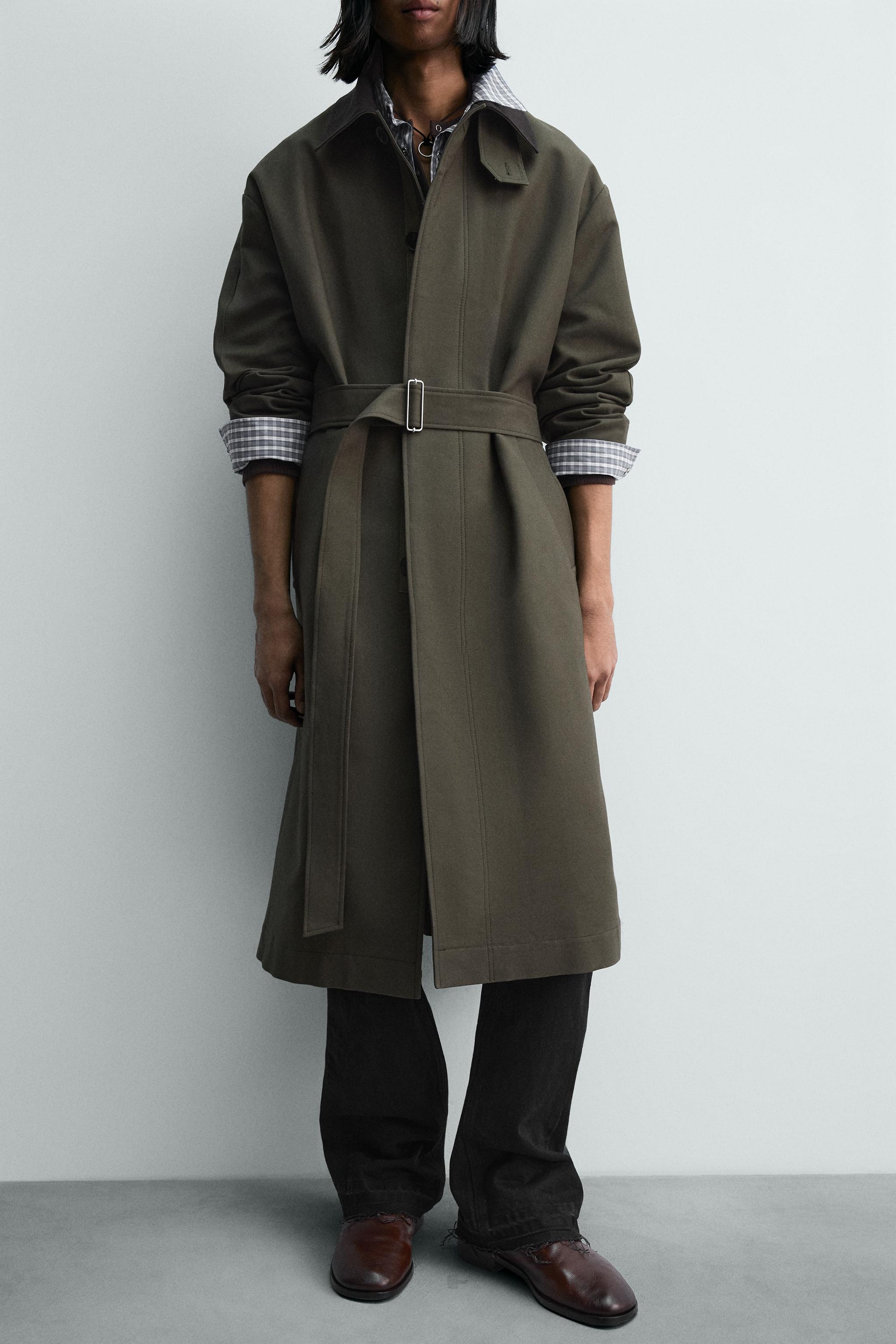 TRENCH COL CONTRASTE