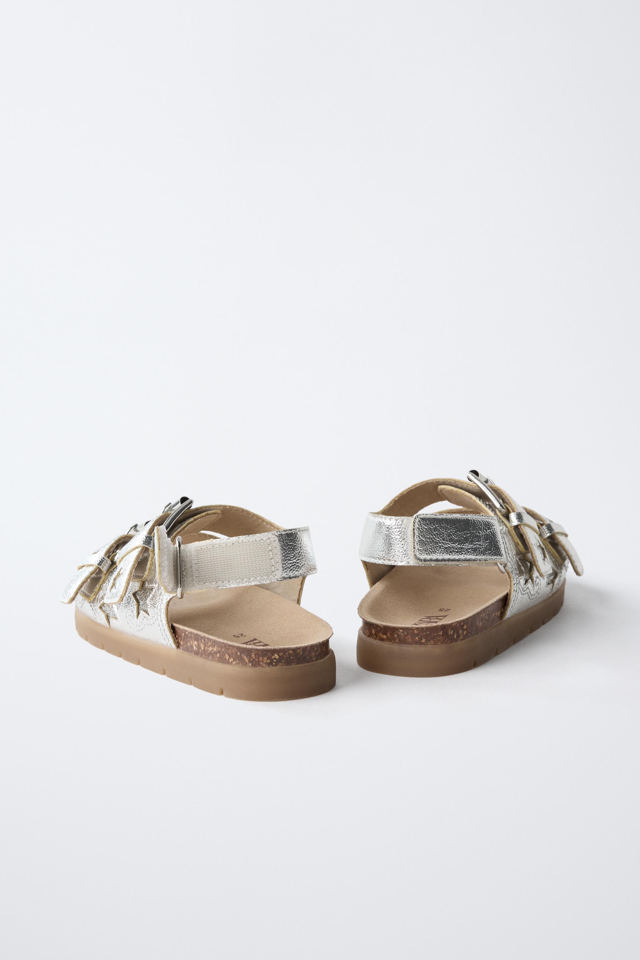 METALLIC STAR SANDALS