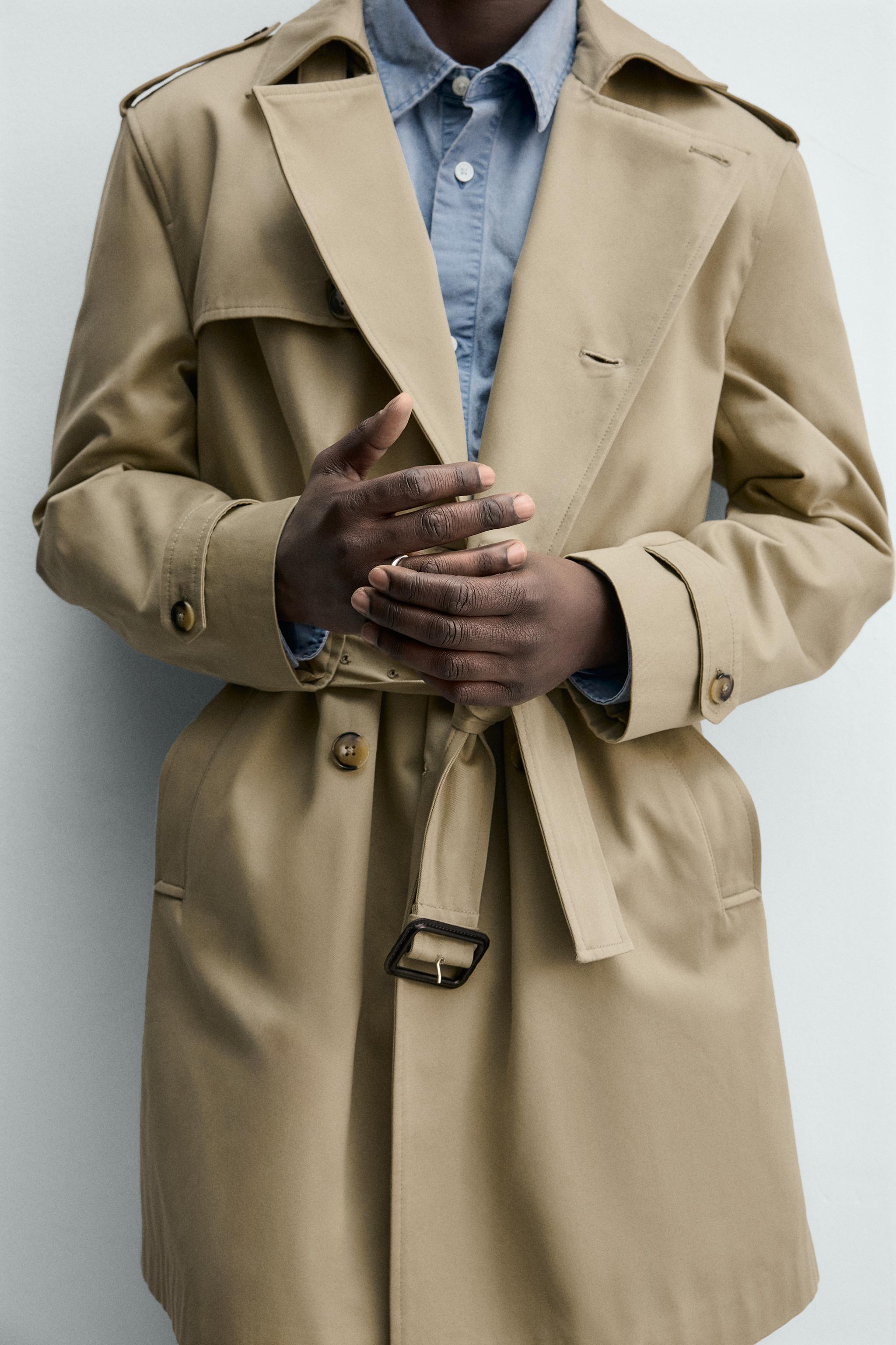 REGULAR FIT DOUBLE BREASTED TRENCH COAT