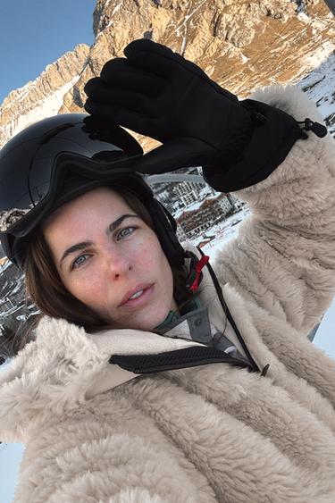 SHORT FAUX FUR HOODED COAT RECCO® TECHNOLOGY SKI COLLECTION - Mink by Zara