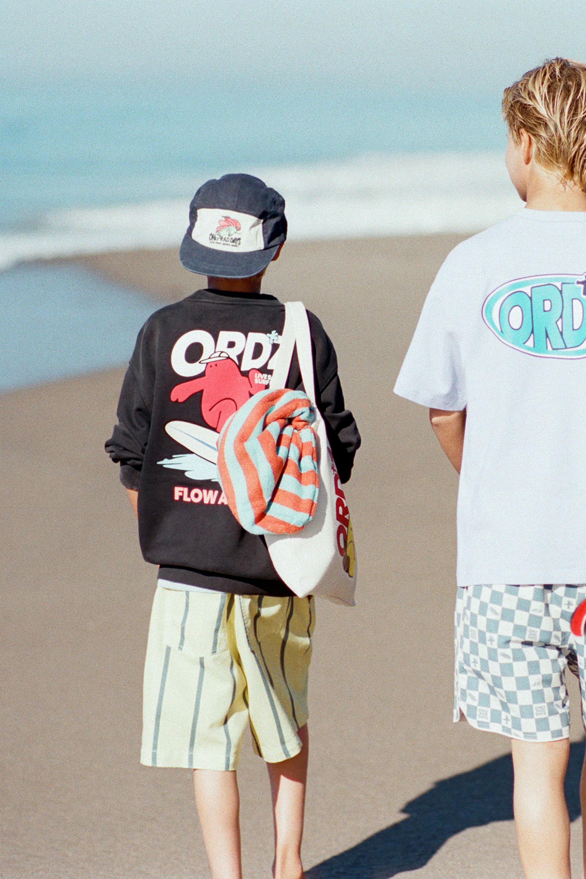 FLUID STRIPED SHORTS
