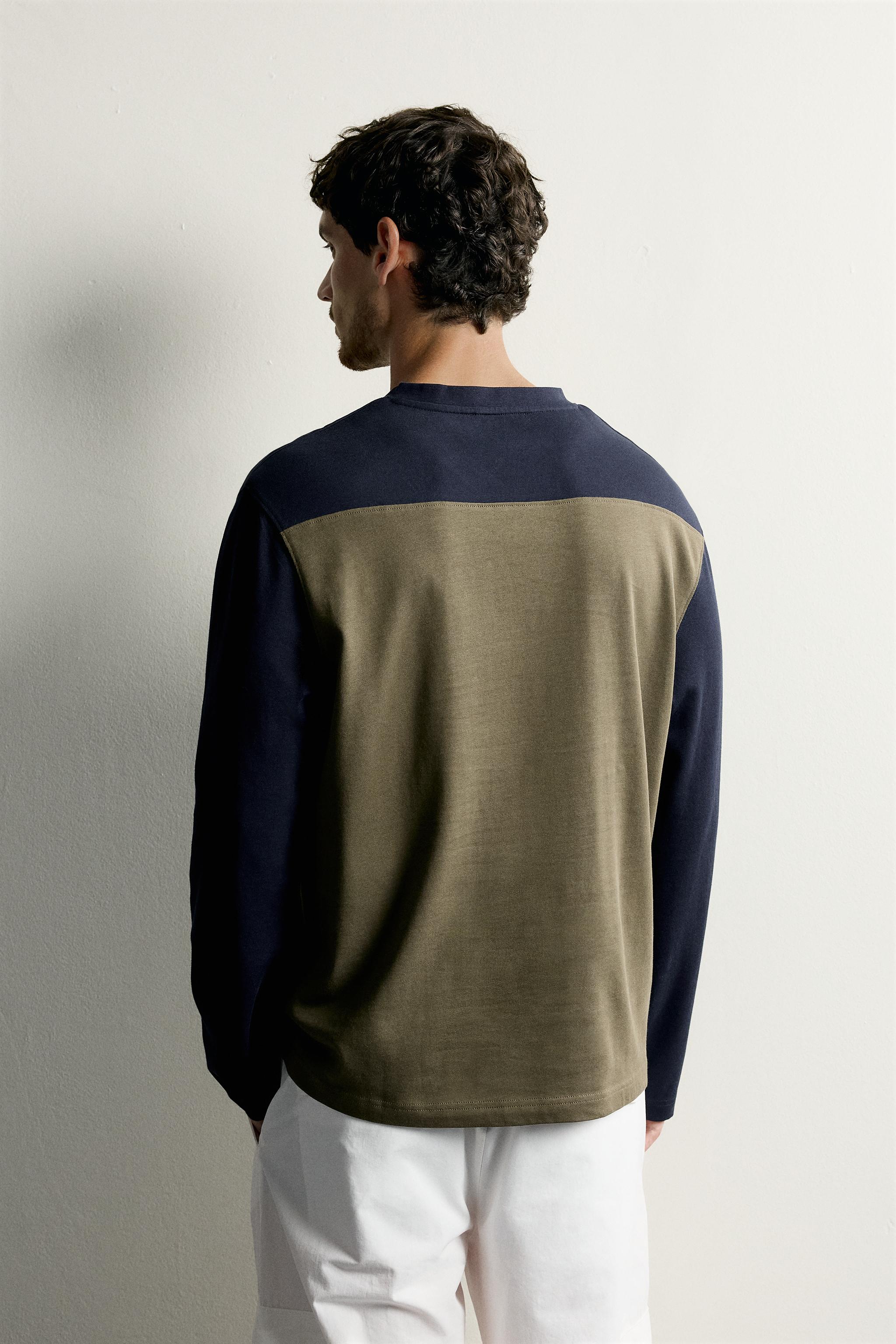 Мужские футболки Zara COLOR BLOCK NUMBER T-SHIRT — фото 3