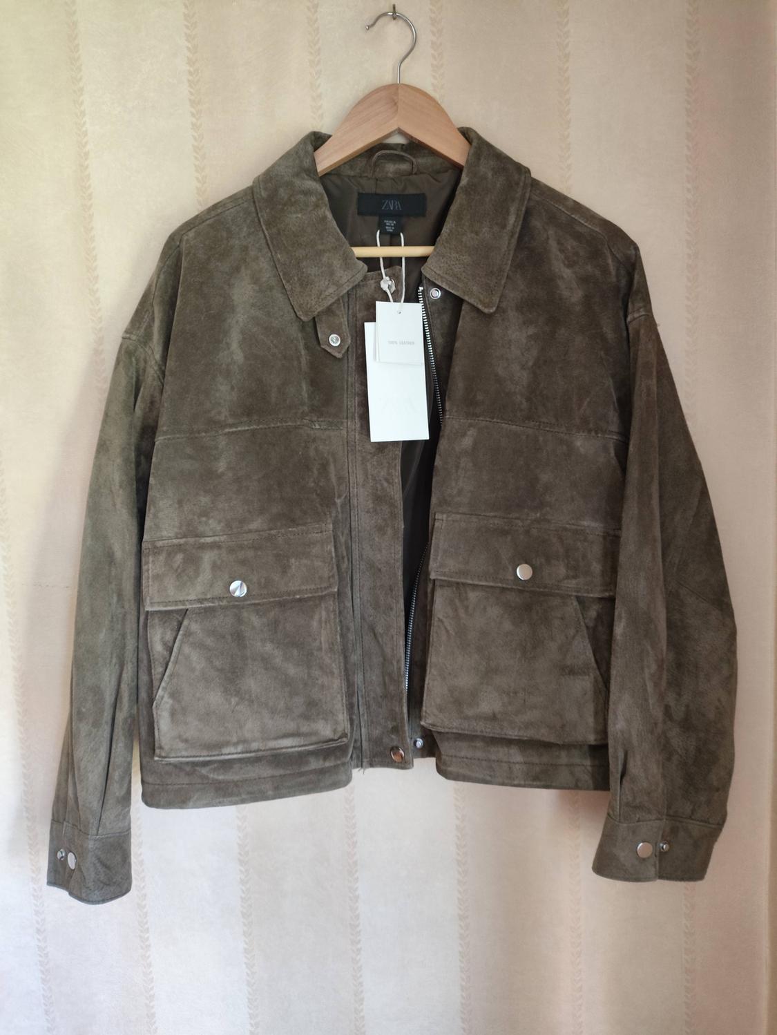 100% LEATHER BOMBER JACKET - Image 2