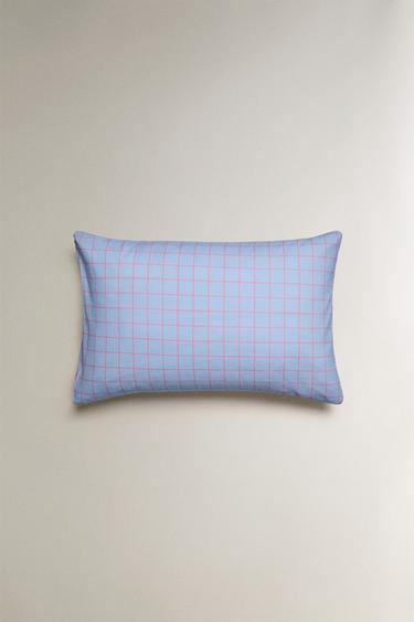 CHILDREN'S CHECK PILLOWCASE - Bluish by Zara - Image 2